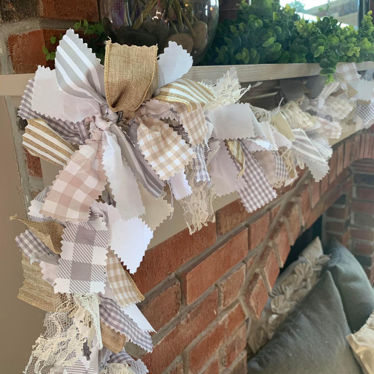 Burlap Rag Garland